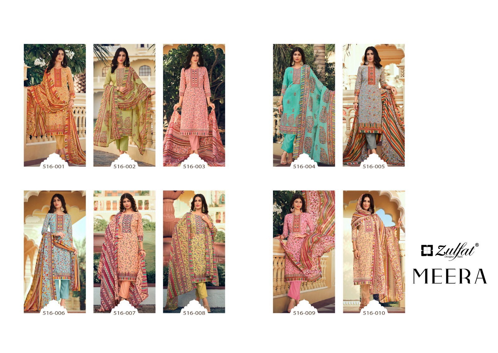 Meera By Zulfat Cotton Readymade Dress Catalog